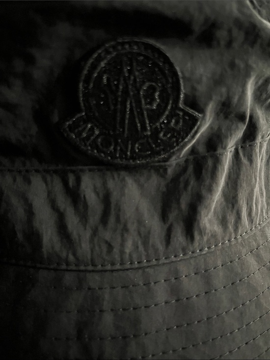 Black Moncler Bucket Hat with Embossed Logo main image 4